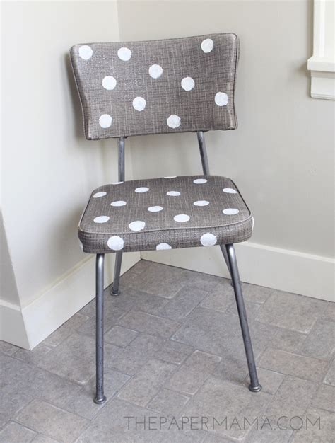 Gold Polka Dot Chair A Makeover Story The Paper Mama