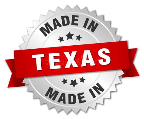 Made In Texas Badge Stock Vector Illustration Of Band 121631105
