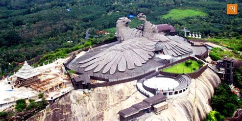 Worlds Largest Bird Sculpture At Keralas Jatayu Nature Park