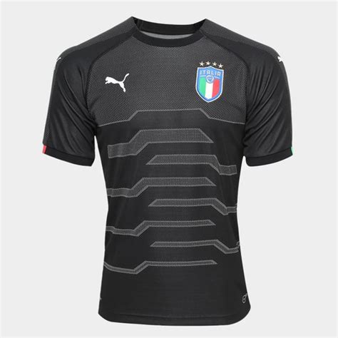 Camisa retro da italia 1968 #10 azzurra escudo bordado. Camisa Goleiro Seleção Itália 2018 - Torcedor Puma ...