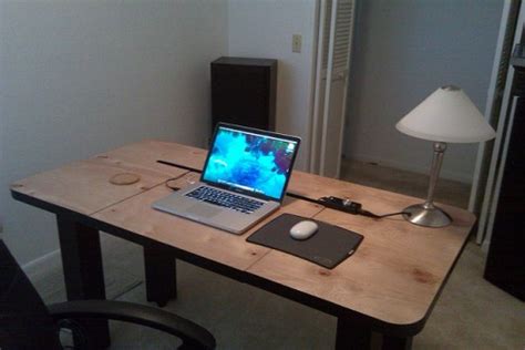 Cool Diy Computer Desk With Cord Management Shelterness