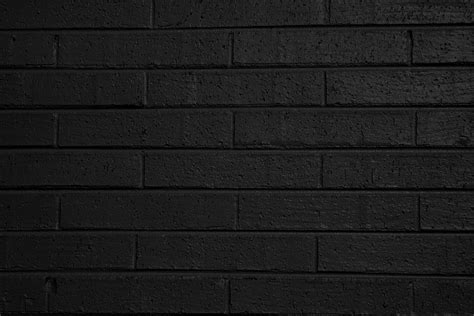 Black Painted Brick Wall Texture Picture Free Photograph Photos