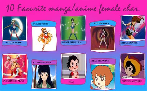 My Top Ten Favorite Anime Girls By Marcospower1996 On Deviantart