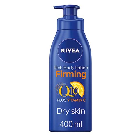 nivea q10 vitamin c firming body lotion for normal skin 400ml feelunique