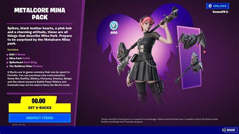 How To Get The Metalcore Mina Starter Pack In Fortnite Chapter 4 Free