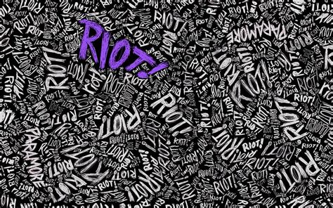 Hd Wallpaper Paramore Riot Digital Wallpaper Music Typography