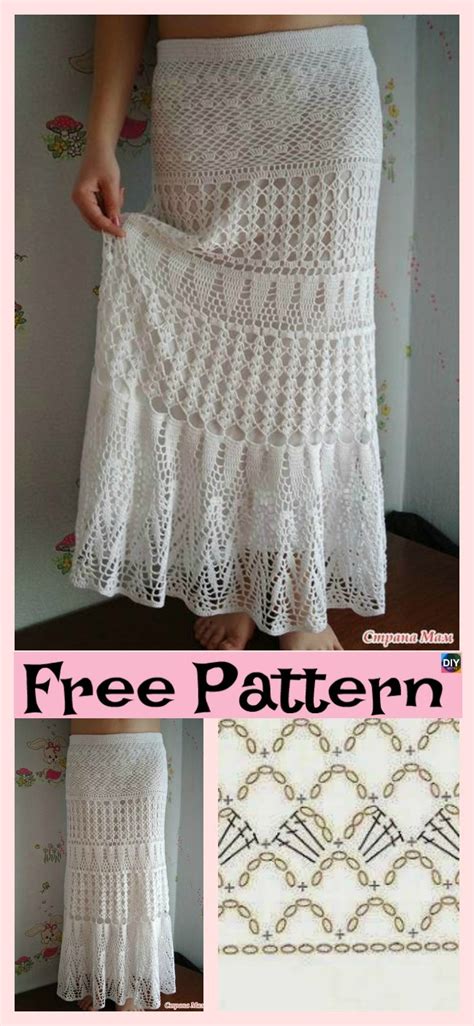 8 Beautiful Crochet Summer Skirt Free Patterns Diy 4 Ever