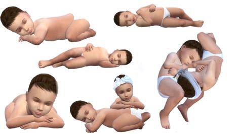 Puddinsims 4 Poses — Toddler As A Newborns 8 Poses 2 For Sims