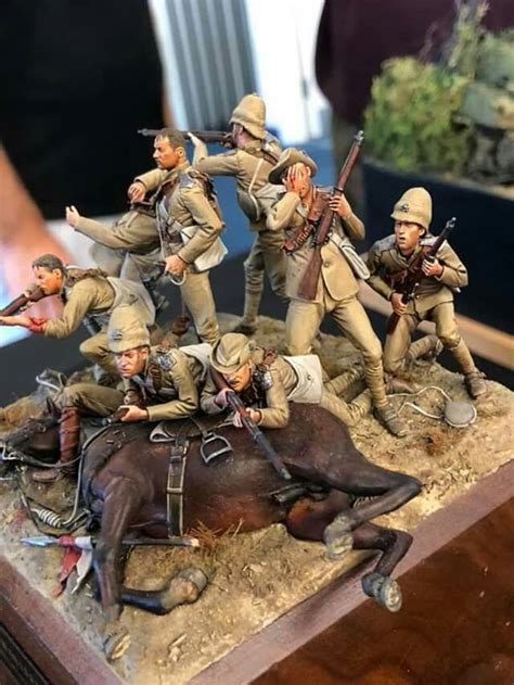 British Troops Boer War Circa 1901 Miniature Figures Miniature