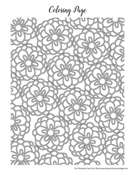 Get crafts, coloring pages, lessons, and more! Free Spring Coloring Pages for Adults - The Country Chic ...