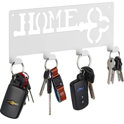 Decorative Key Rack Modern Key Rack 4 Hooks Keyring Holder