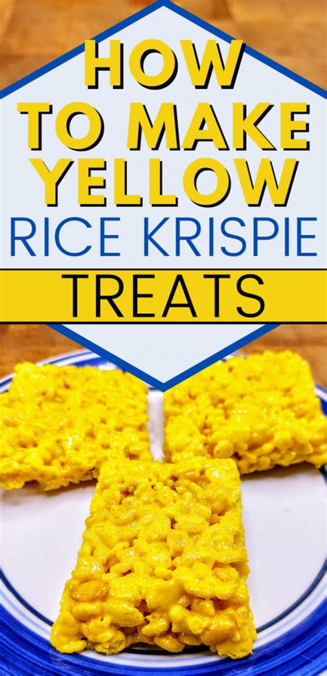 Lower the heat, cover the pot, and allow the rice to cook and absorb the liquid. Yellow Rice Krispie Treats - How To Make Rice Crispy Treats