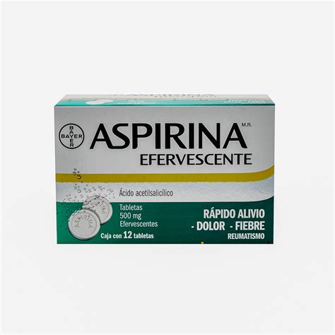 Aspirina Efervescente 500mg 12 Tabs