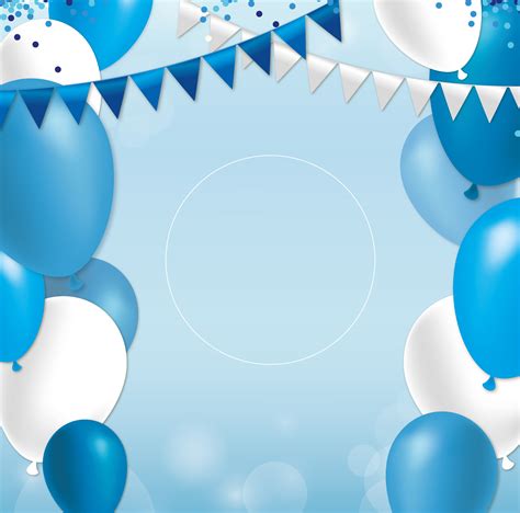 63 Boys Birthday Balloon Background