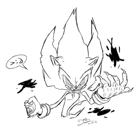 Evil Sonic Exe Coloring Pages - FREE COLORING PAGES