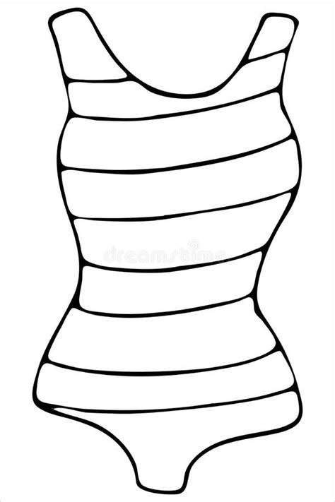 Swimsuit Coloring Coloring Pages