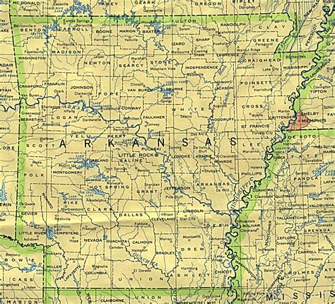 Arkansas Maps Perry Castañeda Map Collection Ut Library Online Texas Arkansas Map