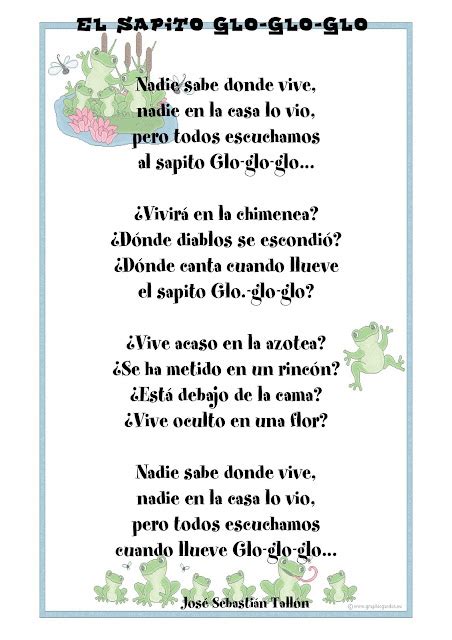 Poemas Para Niños De 4to Grado De Primaria Imagui