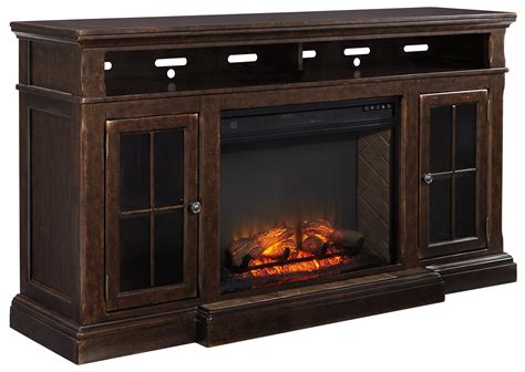 Roddinton Transitional Extra Large Tv Stand W Fireplace Insert By