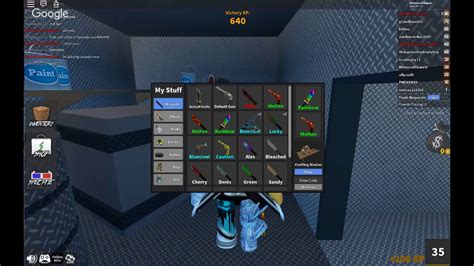 Go to the game lobby and click the inventory button. MM2 ROBLOX CODES!!!!!!??????? - YouTube