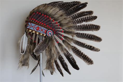 Natural Colour Turkey Feather Headdress Warbonnet