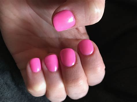 Bubblegum Pink Powder Dip Nails Dipped Nails Nails Bubblegum Pink