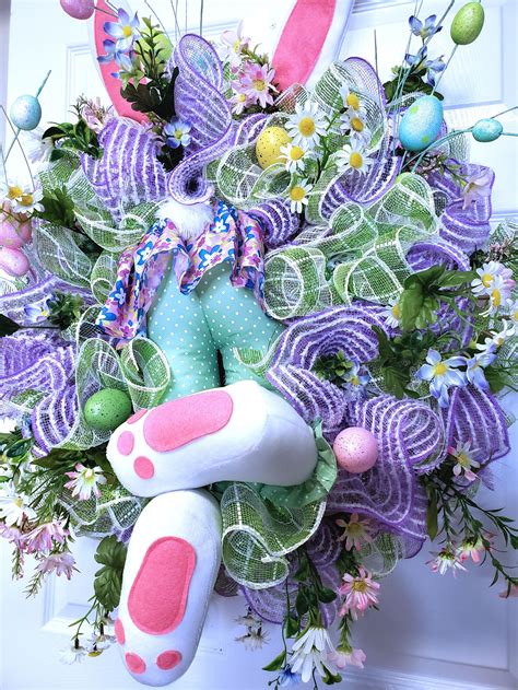 Easter Bunny Wreath Bunny Butt Wreath Bunny Bottom Wreath Etsy