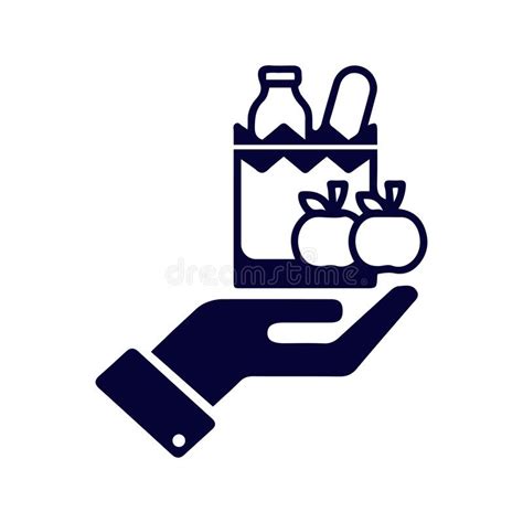 Grocery Home Hand Delivery Icon Stock Vector Illustration Of Symbol