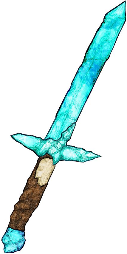 Minecraft Diamond Sword By Nemopolymer On Deviantart