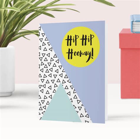 Hip Hip Hooray Memphis Greeting Card By Fawn Thistle Hot Sex Picture