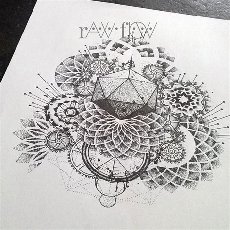 Rawflow Geometric Mandala Tattoo Sacred Geometry Tattoo Geometric