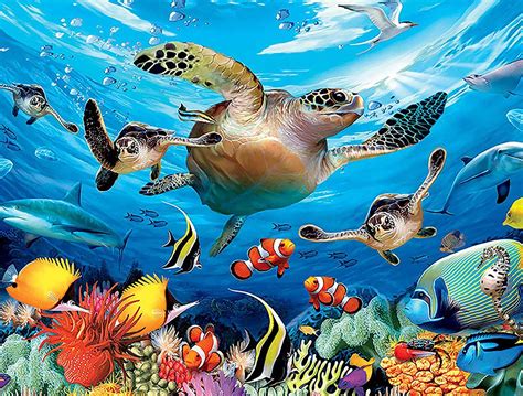 DIY 5D Diamond Painting Kits For Adults Sea Turtle Full Drill Crystal