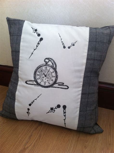 Homemade Time Cushion By Me Textile Crafts Cushions Throw Pillows