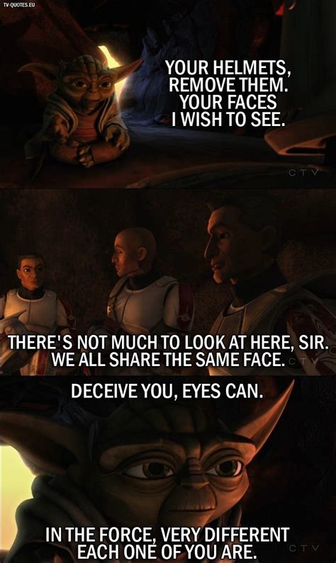 Quote From Star Wars The Clone Wars 1x01 │ Master Yoda Your Helmets