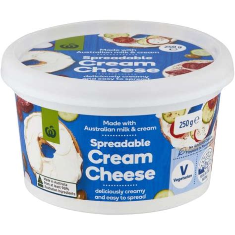Woolworths Cream Cheese 250g Bunch