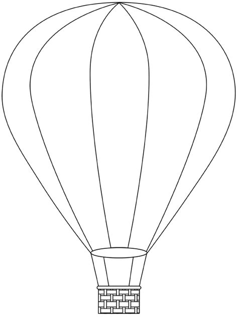 Template for coloring or as a worksheet. ballons2 | Hot air balloons, Air balloon and Template