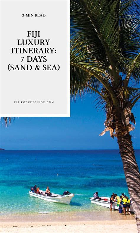 Fiji Luxury Itinerary 7 Days Sand And Sea Fiji Travel Travel To