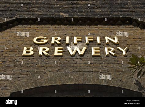 Griffin Brewery Title On A Brick Wall Of The Brewery In Chiswick West