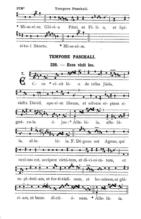 GregoBase - Ecce vicit leo
