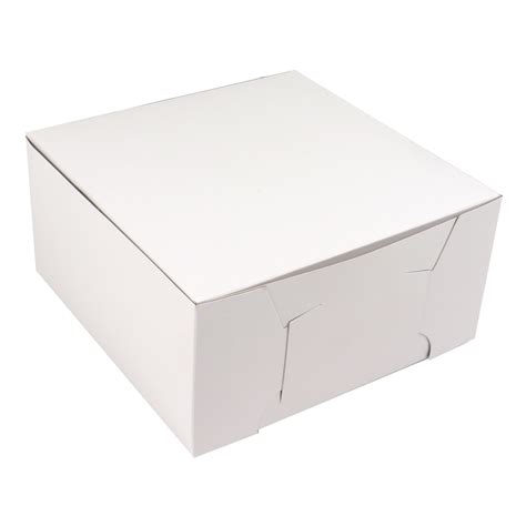 Ocreme One Piece White Cake Box 12 X 12 X 5 Pack Of 25 Cake Boxes