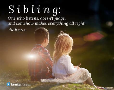 Quote About Siblings Inspiration