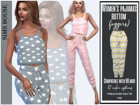 The Sims Resource Womens Pajamas Bottom Joggers