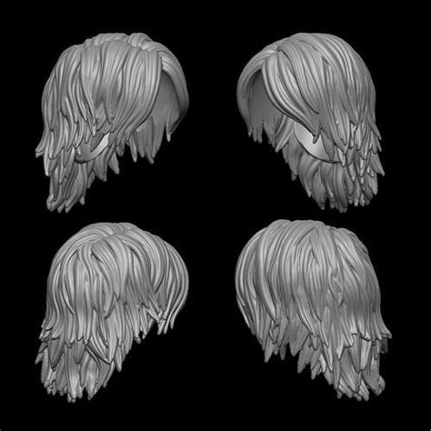 Hair For Male And Female 3d Model 3d Printable Cgtrader