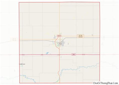 Map Of York County Nebraska