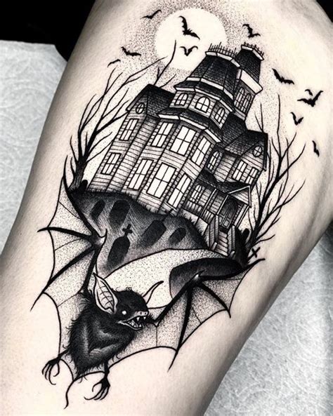 Haunted House Tattoo Design Dalila Hoskins