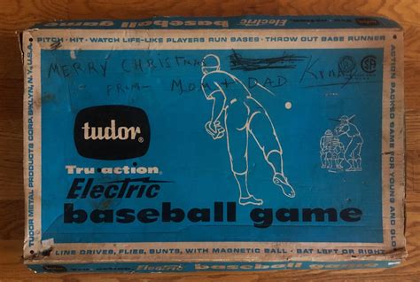 Vintage 1962 Tudor Tru Action Electric Baseball Game Etsy