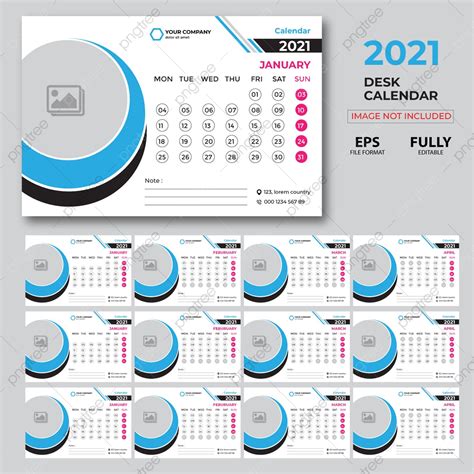Gambar 2021 Kalender Meja Cetak Templat Siap Premium Templat Untuk