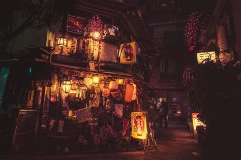 2048x1362 Japan Night Town City Wallpaper Coolwallpapersme