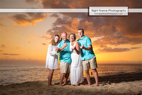 Hawaii Beach Sunset Portraits Near Ko Olina Lagoons By Right Frame