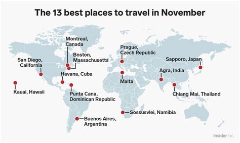 13 Places To Visit In November For Every Type Of Traveler Best Places